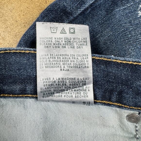 Wrangler 20X Men’s Straight Leg Jeans 32x30 Blue Heritage Denim Made in Mexico - Picture 10 of 14